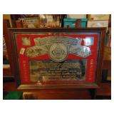 Retro Framed Budweiser Mirror