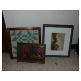 Framed Quilt Block, Framed Amish Photographs Plus