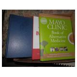 Tray of Mayo Clinic health related books