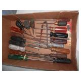 Tray of screwdrivers
