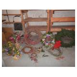 group of 10 deco flora items includes 3 wreaths