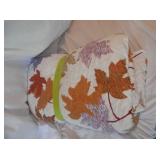 Full size-leaf design bedspread