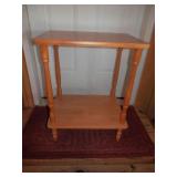 2- tier side table 32" W x 20" D x 29" H