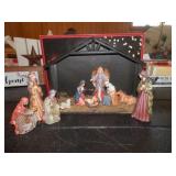 North Pole Co-Nativity set w/stable