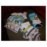 3 bundles of asst ktichen curtains, tablecloths