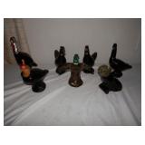 7-Vintage Avon bottles-pheasant, turkey,