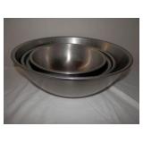 4-Stainless mixing bowls-asst sizes