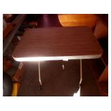 Vintage formica & metal table on rollers