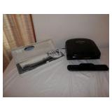 2 items-George Foreman black grill