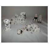 5 items-asst Dalmation dog figurines