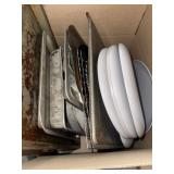 Baking pans, cookie sheet, other