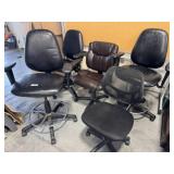 Assorted office chairs