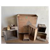 Assorted Wooden Crates and Boxes