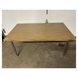 Formica Top Table with Chrome Legs 50 x 30 x 22