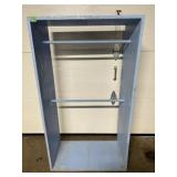 Blue Shelf with Hanging Rods 29 x 52.5 x 16