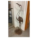 A Welded Iron Sculpture 52 1/2" tall