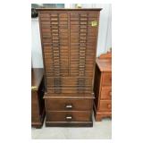 Antique Oak file cabinet24 x 18 1/2" x 54 3/4"