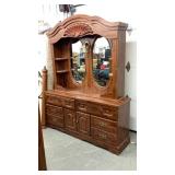 Dresser With Mirror 65" W x 17" D x 82" T