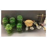 Green Glass Canisters, misc