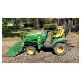 John Deere 1023E with H120 Loader 672 Hours, 53ï¿½