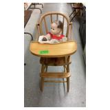 Baby Doll and High chair