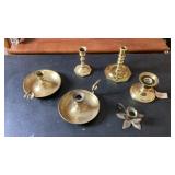 Brass candle holders