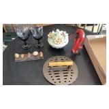 Wine Glasses, Can Opener, Burger Press, Ceramic