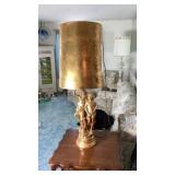 Gold Painted Lamp