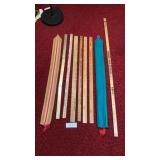 Yard sticks, holders & corner base filler