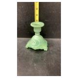 Jade-ite candlestick holder