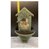 Cast Iron flower pot with mirror