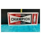 Champion Spark plug tin sign