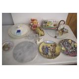 Casserole dish, plates, figurines, etc