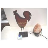 Salt lamp, chicken decor