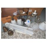 Light fixtures, globes, faucets, blinds, etc