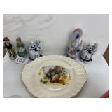 Figurines, Limoges platter