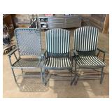 3 Outdoor Folding chairs