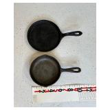 Cast iron skillet 3 H & 8" Griddle no names