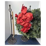 Wreath with two wreath holders