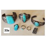 Southwest Silver & Torquoise Bracelets & Rings