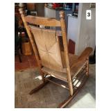 Oak Rush Seat Rocker