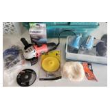 Tool Shop Angle Grinder w/ Accessories, Like-New