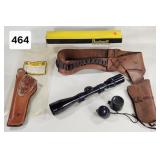 Colt Leather Holsters & Bushnell Scope