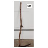 Primitive Wooden Handle Sythe