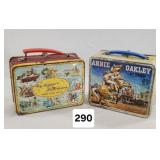 Annie Oakley & Roy Rogers Litho Lunch Boxes