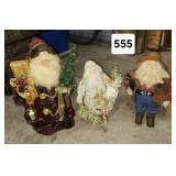 Box Lot of Decorative Santas