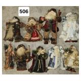 Box Lot of Decorative Santas