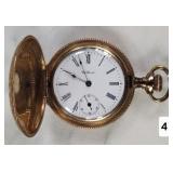 Waltham Swallow Engraved Hunter Case Pocket Watch