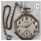 Meyer & Studeli S.A. Swiss Open Face Pocket Watch