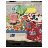 LARGE GROUP OF VINTAGE PATTERNED SOFT GOODS